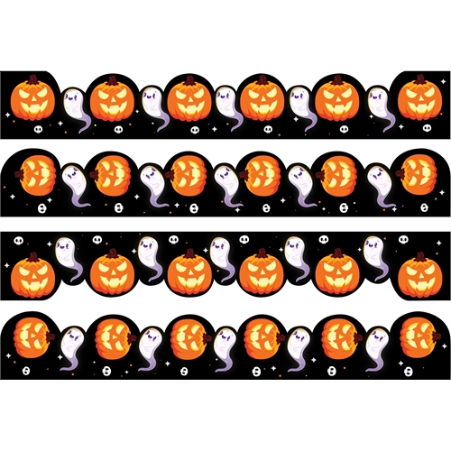 Halloween Classroom Bulletin Board Border | Pumpkin Design